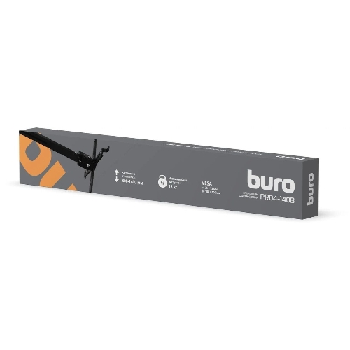 Кронштейн для проектора Buro PR04-140B черный макс.15кг потолочный поворот и наклон
