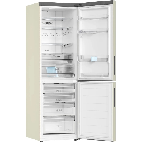 Холодильник Haier C2F636CCRGU1 бежевый, двухкамерный, 256/108л, морозилка снизу, No Frost