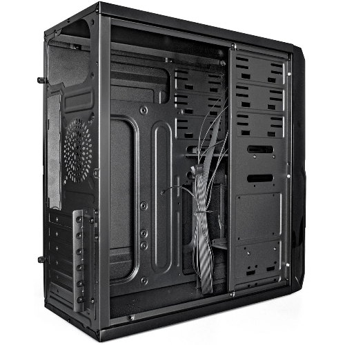 Компьютерный корпус Miditower ExeGate XP-329S-UNS450 (ATX, БП UNS450 с вент. 12см, 2*USB, аудио, черный)