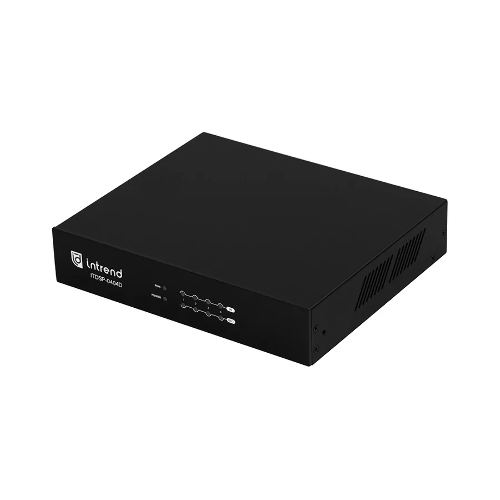 Аудиопроцессор Intrend ITDSP-0404Dv2 цифровой, 4x4 аналоговых входов/выходов, AEC, AFS, ANC, Dante 4x4, USB-B 2x2 на задней панели, PoE, управление по RS232/485, IP