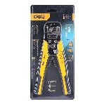 Инструмент многофункциональный для зачистки проводов (стриппер) 3-в-1 Deli DL2018 175мм, диапазон зачистки 0,6-2,6 мм, пружина с автоматическим возвратом