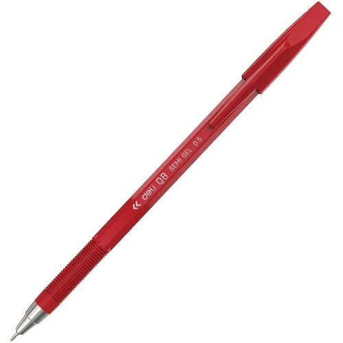 Набор ручек шариковых Deli Think EQ8-RD, красные чернила (12шт), линия 0.5мм
