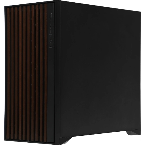 Корпус Formula V Line TimberLine T0 Black, ATX, wood+plastic front, TYPE-C*1, USB3.0*2, FRONT 3x120мм FRGB, REAR 1x120мм FRGB