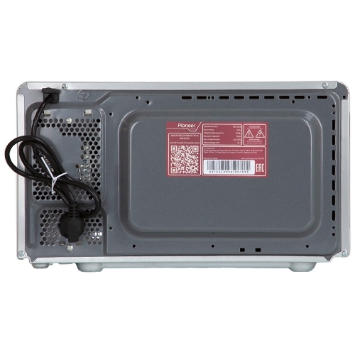 Микроволновая печь Pioneer MW229D серебристый, 20 л, 700 Вт, переключатели - кнопки, поворотный механизм