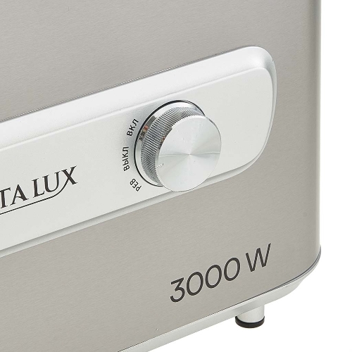 Мясорубка электрическая DELTA LUX DE-603M серый, 3000 Вт, 2.2 кг/мин, реверс, защита от перегрузки, насадки - 5
