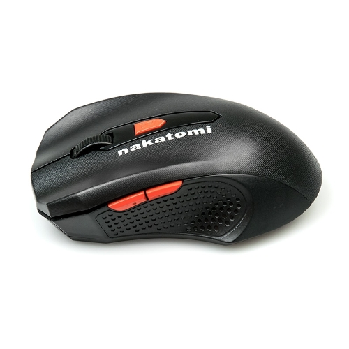 Мышь беспроводная Nakatomi MRON-07U черный, 1600 dpi, радиоканал, USB, кнопки - 5