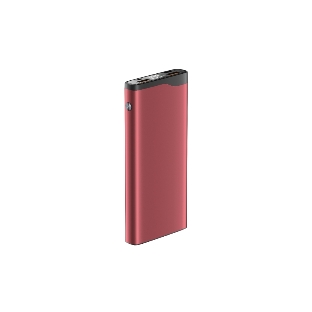 Портативный аккумулятор OLMIO QL-10, 10000mAh, 22.5W, QuickCharge3.0/PowerDelivery, LCD, красный,