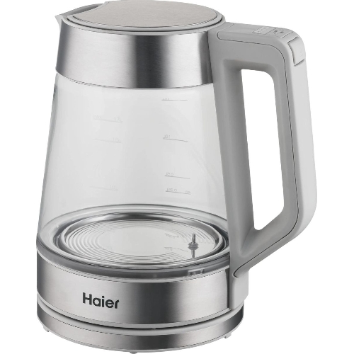 Чайник электрический Haier HK-501 1.7л. 2400Вт серый корпус: стекло/пластик (TD0036930RU)