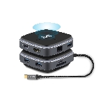 Распределитель Infobit iHub 901W 9 подключений через 1 кабель USB-С