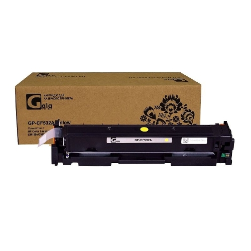 Картридж лазерный GalaPrint GP-CF532A (№205A) желтый (900 стр) для HP Color LaserJet Pro CM180/CM180n/CM181/CM181fw/CM154