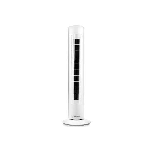 Колонный вентилятор BRAYER BR4952WH, механич.упр., вращение 90°, мощность 50Вт, защита от перегрева