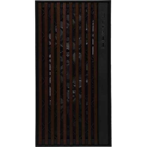 Корпус Formula V Line TimberLine T0 Black, ATX, wood+plastic front, TYPE-C*1, USB3.0*2, FRONT 3x120мм FRGB, REAR 1x120мм FRGB
