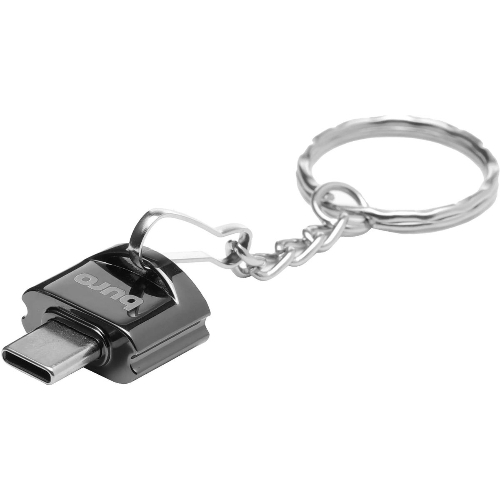 Кард-ридер Buro BU-CR-201/черный/MMC/MS/RS-MMC/SD/SDHC/USB 2.0/пластик