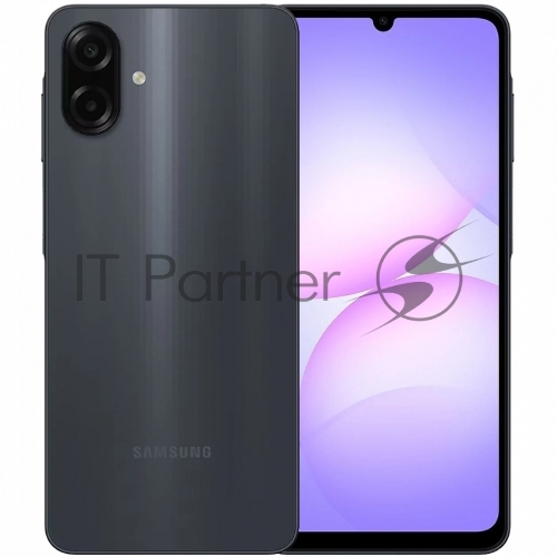Смартфон Samsung GALAXY A07 6/128GB BLACK SM-A075