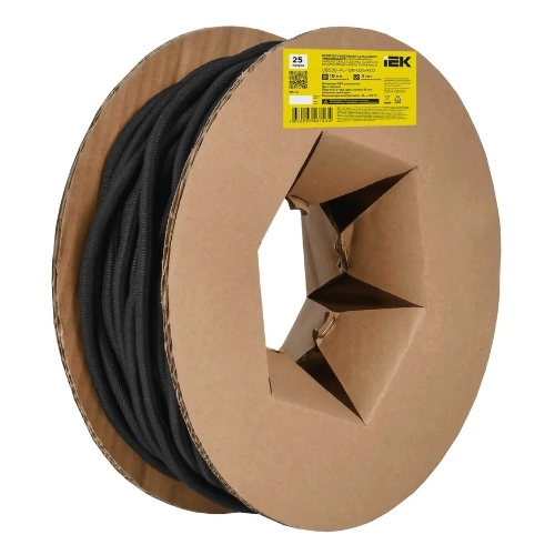 Оплетка кабельная IEK UBS30-PL-1011-025-K02. 10-11мм . 25м. самосворачивающаяся. черная