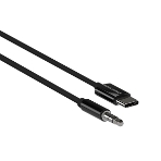 Кабель аудио MORE CHOICE (4610196409844) UK28a AUX 3.5мм Type-C 1м, черный