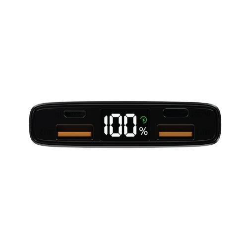 Портативный аккумулятор OLMIO QL-10, 10000mAh, 22.5W, QuickCharge3.0/PowerDelivery, LCD, красный,