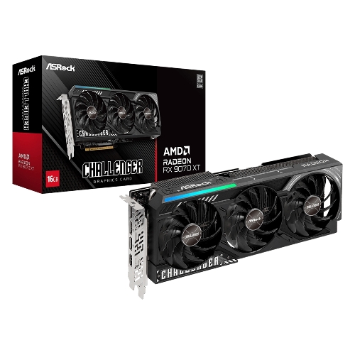 Видеокарта ASRock Radeon RX 9070 XT Challenger 16GB RX 9070XT, HDMI, DP*3, 16G, D6