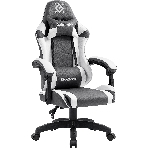 Кресло Defender Fortune серый, экокожа, 120 кг
