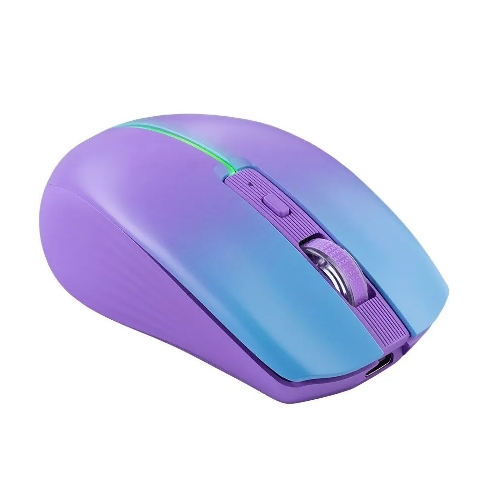 Мышь беспроводная Defender Mystery MM-301 фиолетовый, 1600 dpi, радиоканал, Bluetooth, USB, кнопки - 6