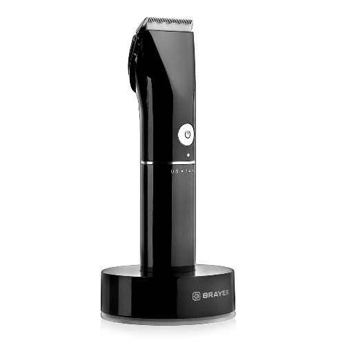 Машинка для стрижки BRAYER BR3400, LED-дисплей, 4 насад, турбо, титан. покр, регу. высоты лезвий