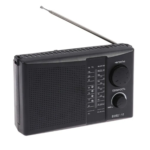 Радиоприемник ЭФИР 12 FM 64-108МГц, бат. 2*R20, 220V