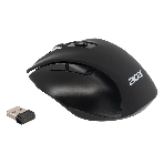 Мышь беспроводная Acer OMR140 черный, 1600 dpi, радиоканал, USB, кнопки - 6