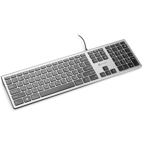 Клавиатура Oklick 890S проводная, USB Type-A, серый