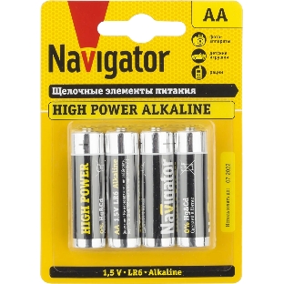 Элемент питания Navigator NBT-NE-LR6-BP4, 1.5 В