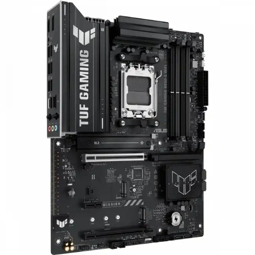 Материнская плата ASUS TUF Gaming B850-E WiFi, AM5, AMD B850, 4xDDR5, 4xSATA, 3xM.2, 1xPCIe 5.0 x16, 1xPCIe 4.0 x16, 1xPCIe x1, 1xDP, 1xHDMI, 2xUSB-C (1x10Gbps, 1x20Gbps), 3xUSB-A 5Gbps, 3xUSB-A 2.0, 1x2.5Gb LAN, Wi-Fi 6E, Bluetooth 5.3, 3x3.5 мм, 7.1, ATX