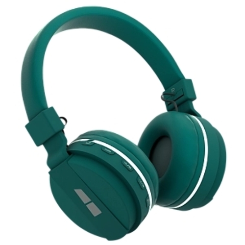 Беспроводные наушники MORE CHOICE HW15 зеленый, накладные, Bluetooth, до 6 ч