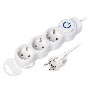 Удлинитель Smartbuy (SBE-16-3-05m-ZS) 3 роз х 5,0 м - белый