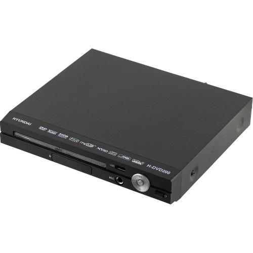 Плеер DVD Hyundai H-DVD200 черный Караоке ПДУ