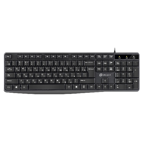 Клавиатура проводная Oklick 145M, USB, черный