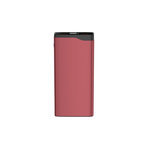 Портативный аккумулятор OLMIO QL-10, 10000mAh, 22.5W, QuickCharge3.0/PowerDelivery, LCD, красный,