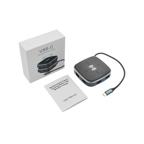 Распределитель Infobit iHub 901W 9 подключений через 1 кабель USB-С