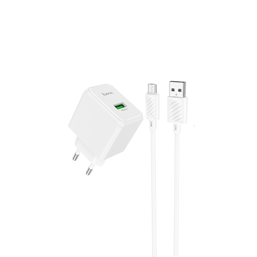 Сетевое зарядное устройство HOCO CS12Am White СЗУ 1USB 3.0A QC3.0 18W быстрая зарядка