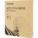 Вентилятор для корпуса Accord ACC-YF14 ARGb 140х140x25 белый 4-pin (ACC-YF14 ARGb белый) brown box