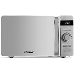 Микроволновая печь Pioneer MW229D серебристый, 20 л, 700 Вт, переключатели - кнопки, поворотный механизм
