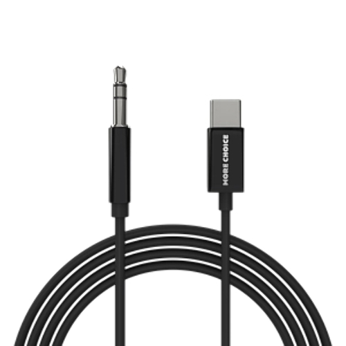 Кабель аудио MORE CHOICE (4610196409844) UK28a AUX 3.5мм Type-C 1м, черный