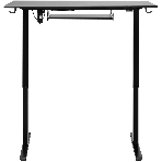 Стол игровой Defender Victory черн, 110x60, высота 72-117, полк 1