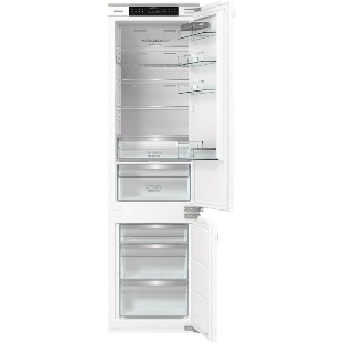 Встраиваемый холодильник Gorenje NRKI519E82WF, 193 см, электронное управление, цифровой дисплей, Wi-Fi, NoFrost Dual, Multiflow 360, контейнер CrispZone с контролем влажности, функция ConvertActive, AdaptTech, MultiAdjust, жесткое крепление, инверторный компрессор, уровень шума 35 дБ
