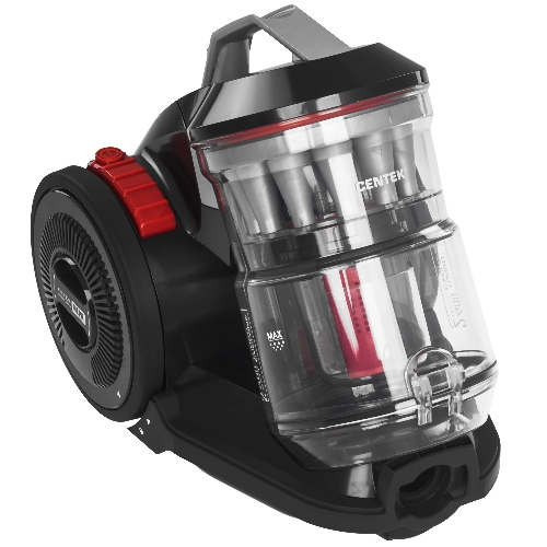 Пылесос Centek CT-2523 черный/красный, 420/2400 Вт, уборка сухая, пылесборник контейнер 3.5 л