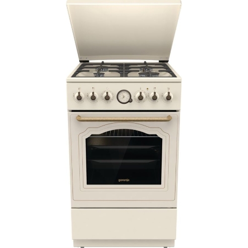 Плита комбинированная Gorenje GKS5B70CLI бежевый, конфорок 4 газовых, духовка 70 л, 50 см x 85 см x 59.4 см