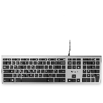 Клавиатура Oklick 890S проводная, USB Type-A, серый