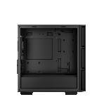 Компьютерный корпус Deepcool CH360 без БП, боковое окно (закаленное стекло), 2x140мм ARGb LED вентилятор спереди и 1x120мм ARGb LED вентилятор сзади, черный, mATX