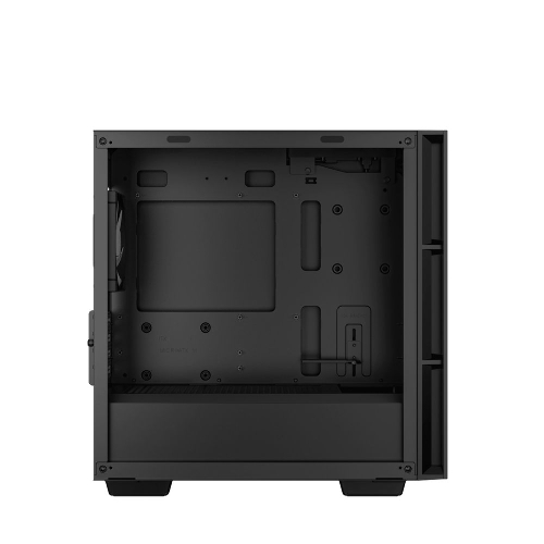 Компьютерный корпус Deepcool CH360 без БП, боковое окно (закаленное стекло), 2x140мм ARGb LED вентилятор спереди и 1x120мм ARGb LED вентилятор сзади, черный, mATX