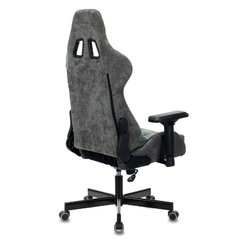 Кресло игровое Бюрократ VIKING 7 KNIGHT B FABRIC черный текстиль/эко.кожа крестовина металл/пластик