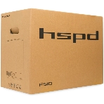 Компьютерный корпус без блока питания HSPD F510, Panoramic Mid Tower, черный, TG, 0.5 SPCC, no fans ATX, mATX, mITX 180/280/160мм 1x2.5