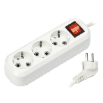 Удлинитель Smartbuy (SBE-16-3-03-ZS) 3 гнз х 3,0 м (16А/3.5 кВт, ПВС 3х1.0)